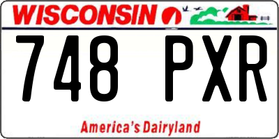 WI license plate 748PXR