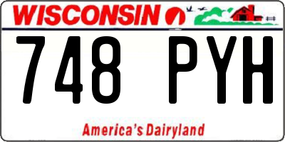 WI license plate 748PYH