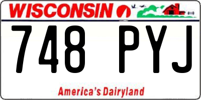 WI license plate 748PYJ