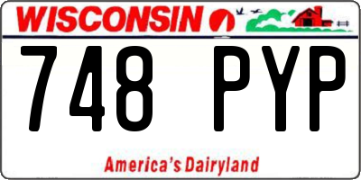 WI license plate 748PYP