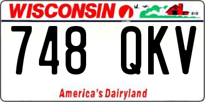 WI license plate 748QKV