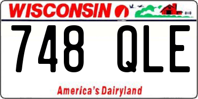 WI license plate 748QLE