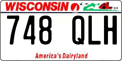 WI license plate 748QLH