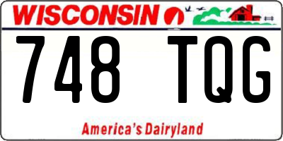 WI license plate 748TQG