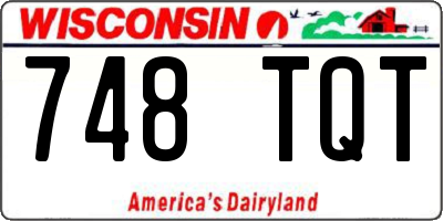 WI license plate 748TQT