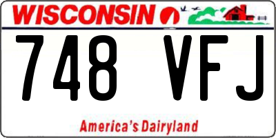 WI license plate 748VFJ