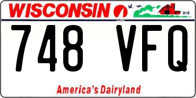 WI license plate 748VFQ