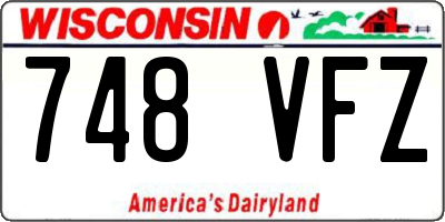 WI license plate 748VFZ