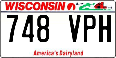 WI license plate 748VPH