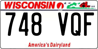 WI license plate 748VQF