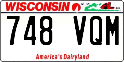 WI license plate 748VQM