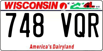 WI license plate 748VQR
