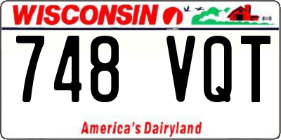 WI license plate 748VQT