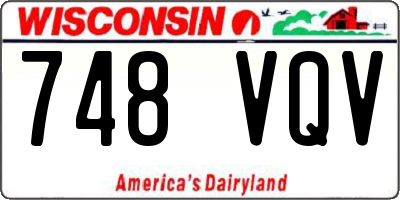 WI license plate 748VQV