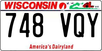 WI license plate 748VQY