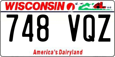 WI license plate 748VQZ