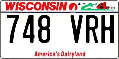 WI license plate 748VRH