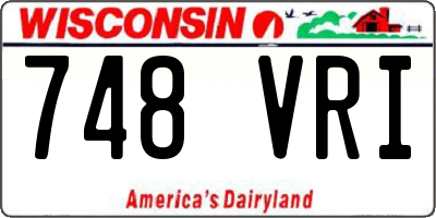 WI license plate 748VRI