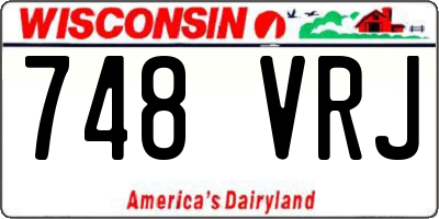 WI license plate 748VRJ