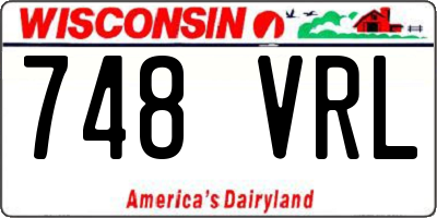 WI license plate 748VRL