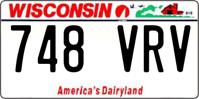 WI license plate 748VRV