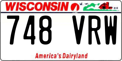 WI license plate 748VRW