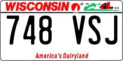 WI license plate 748VSJ