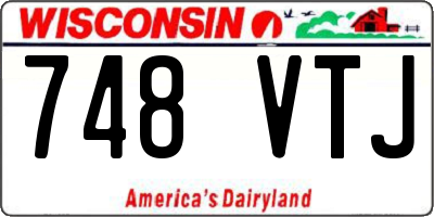 WI license plate 748VTJ