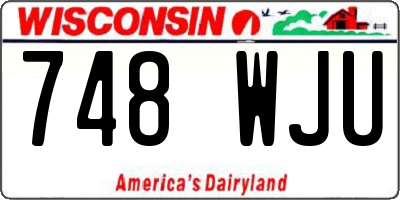 WI license plate 748WJU