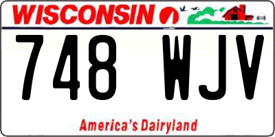 WI license plate 748WJV