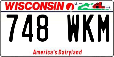 WI license plate 748WKM