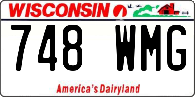 WI license plate 748WMG