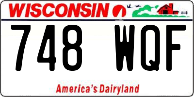 WI license plate 748WQF