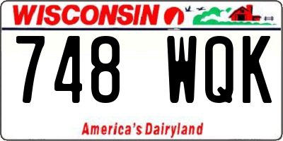 WI license plate 748WQK