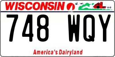 WI license plate 748WQY