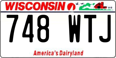 WI license plate 748WTJ