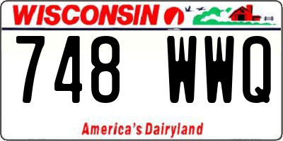 WI license plate 748WWQ