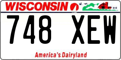 WI license plate 748XEW