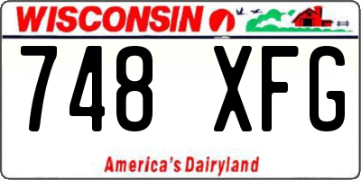 WI license plate 748XFG