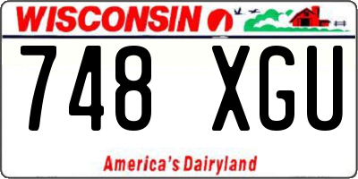WI license plate 748XGU