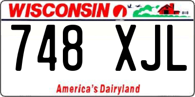 WI license plate 748XJL