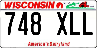 WI license plate 748XLL