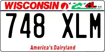 WI license plate 748XLM