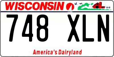WI license plate 748XLN