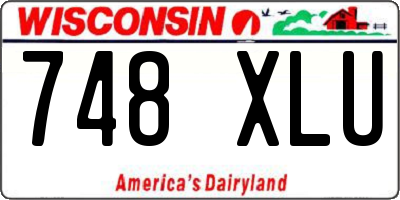 WI license plate 748XLU