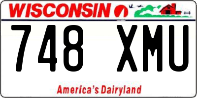 WI license plate 748XMU