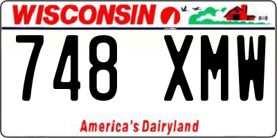 WI license plate 748XMW