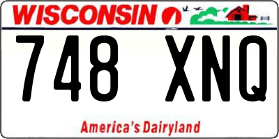WI license plate 748XNQ