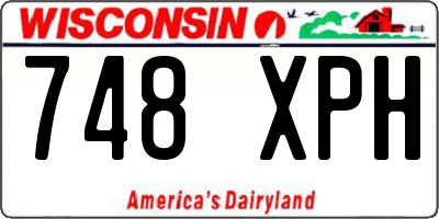 WI license plate 748XPH