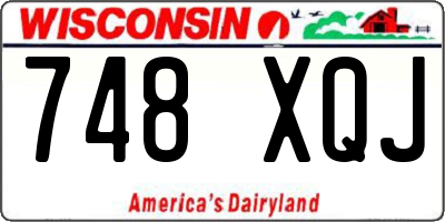 WI license plate 748XQJ